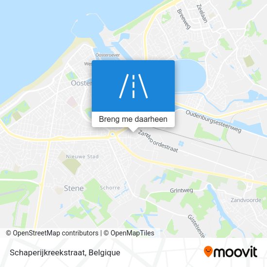 Schaperijkreekstraat kaart