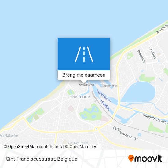 Sint-Franciscusstraat kaart