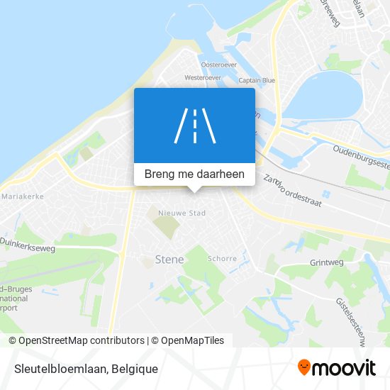 Sleutelbloemlaan kaart