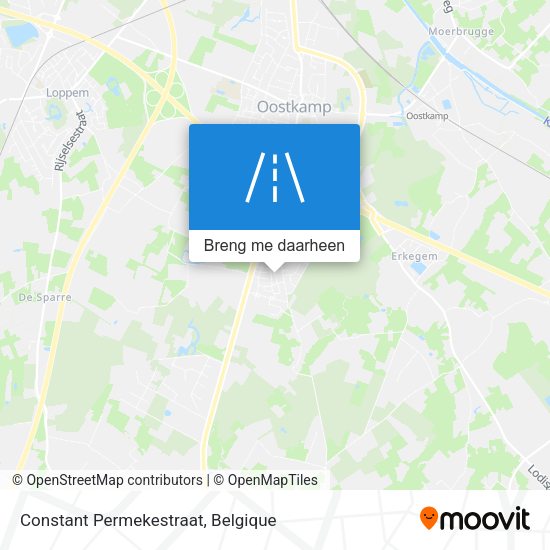 Constant Permekestraat kaart