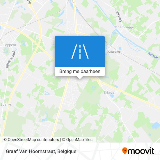 Graaf Van Hoornstraat kaart