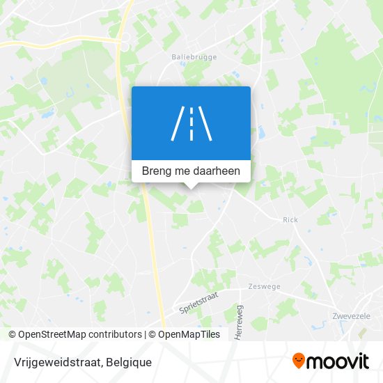 Vrijgeweidstraat kaart