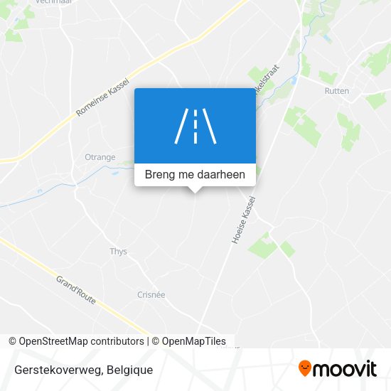 Gerstekoverweg kaart