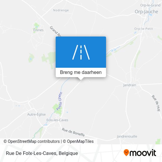 Rue De Folx-Les-Caves kaart