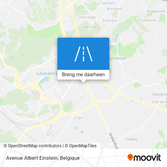 Avenue Albert Einstein kaart