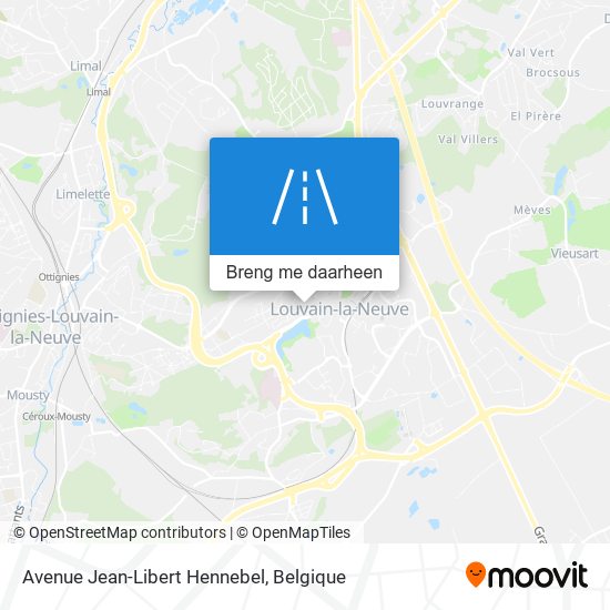 Avenue Jean-Libert Hennebel kaart