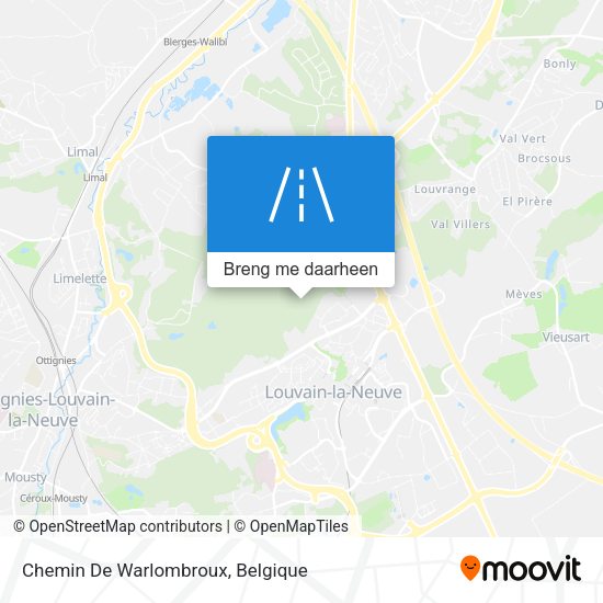 Chemin De Warlombroux kaart