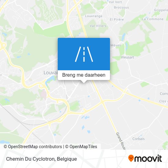Chemin Du Cyclotron kaart