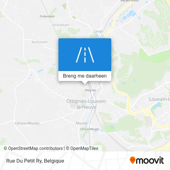 Rue Du Petit Ry kaart