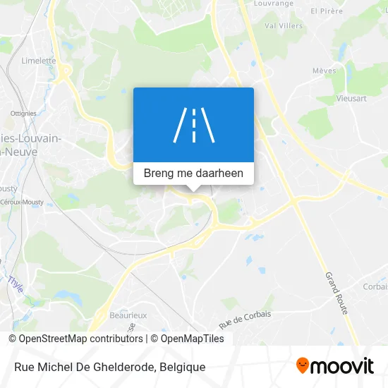 Rue Michel De Ghelderode kaart