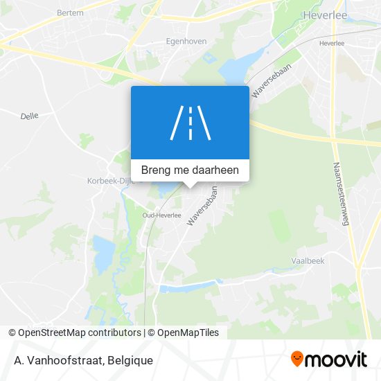 A. Vanhoofstraat kaart