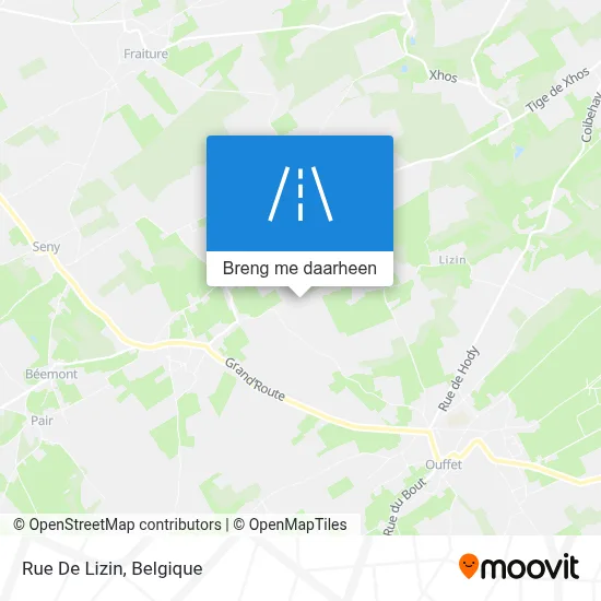 Rue De Lizin kaart