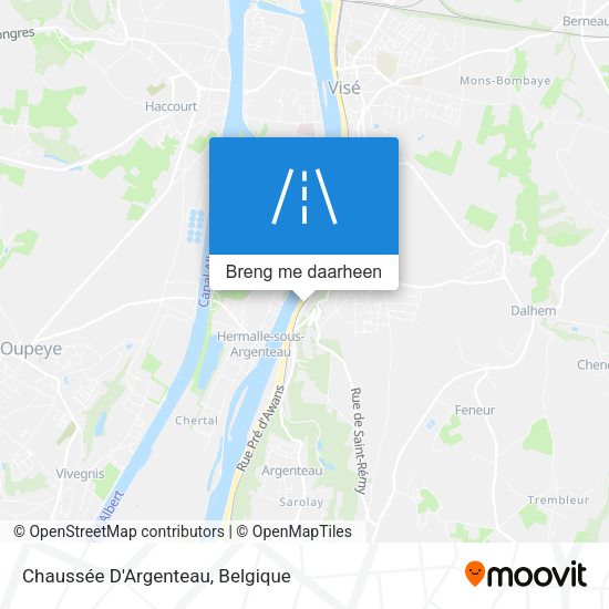 Chaussée D'Argenteau kaart