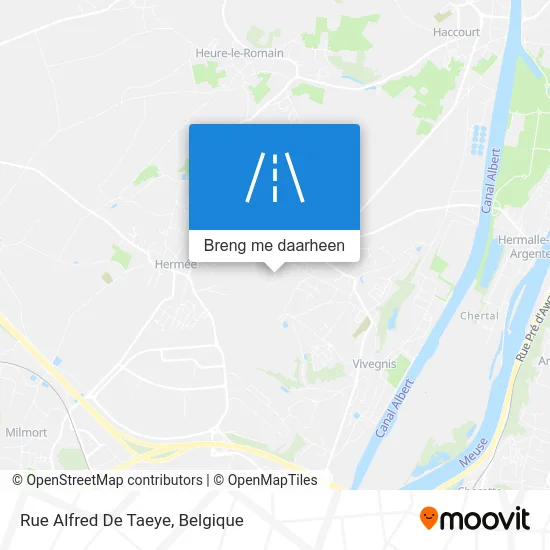 Rue Alfred De Taeye kaart