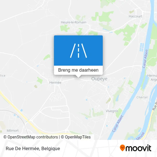 Rue De Hermée kaart