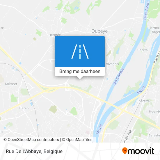 Rue De L'Abbaye kaart