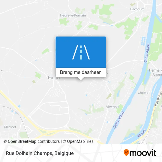 Rue Dolhain Champs kaart