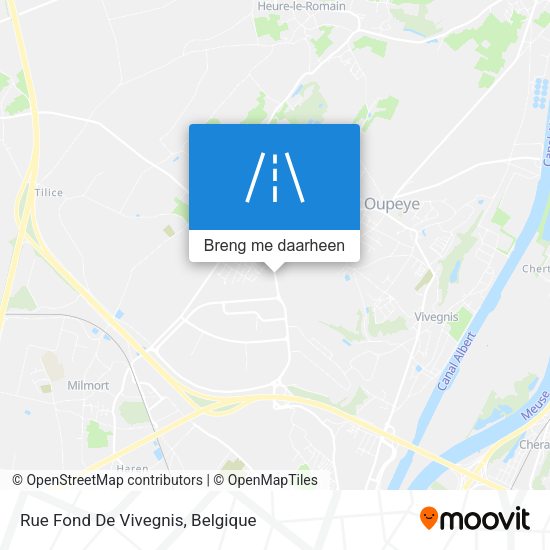 Rue Fond De Vivegnis kaart