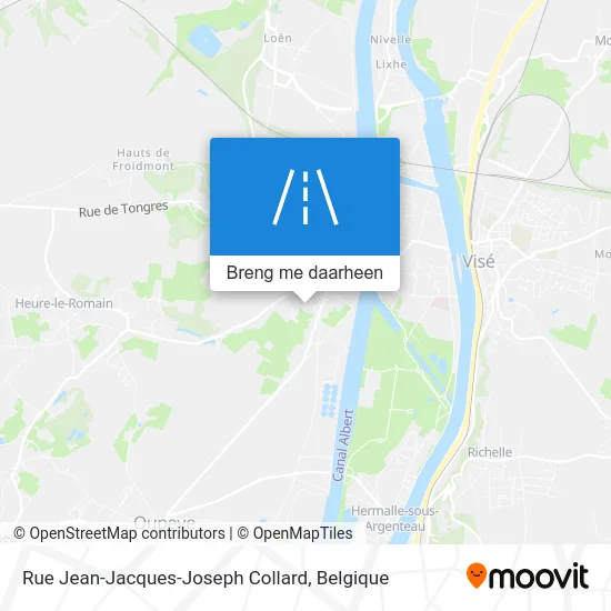 Rue Jean-Jacques-Joseph Collard kaart