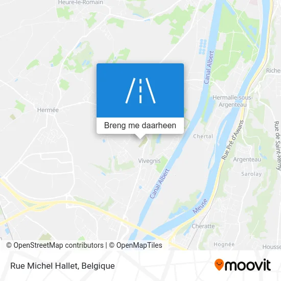 Rue Michel Hallet kaart
