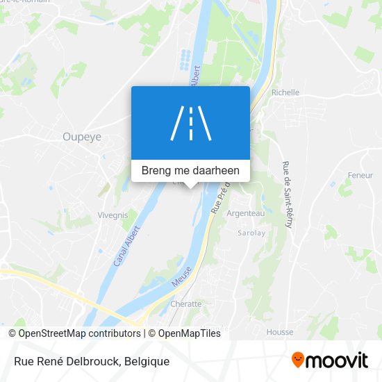 Rue René Delbrouck kaart