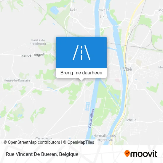 Rue Vincent De Bueren kaart