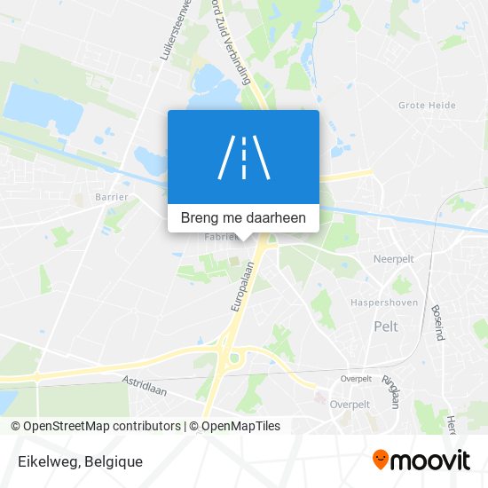 Eikelweg kaart