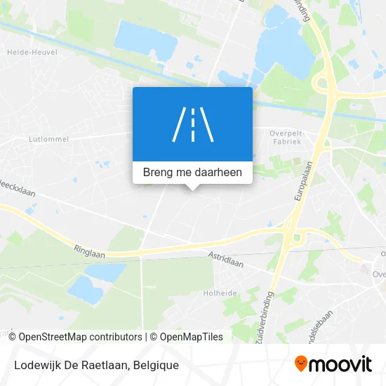 Lodewijk De Raetlaan kaart
