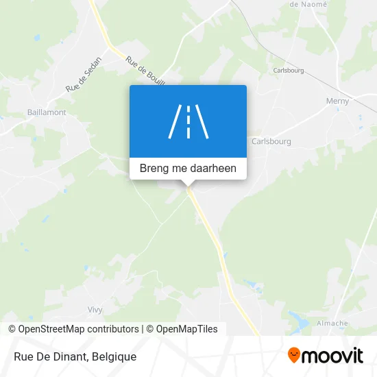 Rue De Dinant kaart
