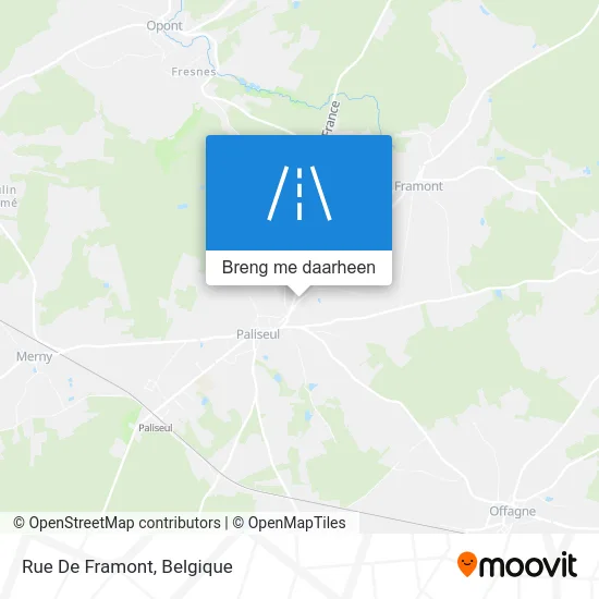 Rue De Framont kaart