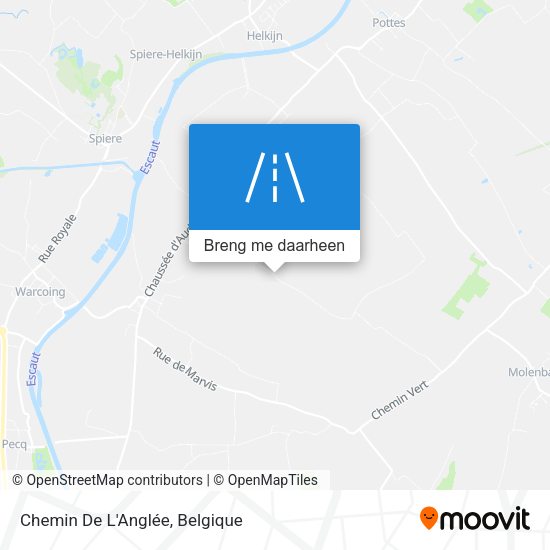 Chemin De L'Anglée kaart