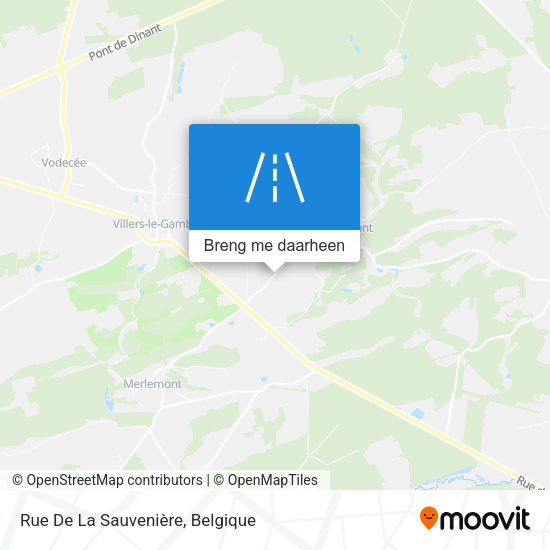 Rue De La Sauvenière kaart