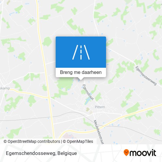 Egemschendosseweg kaart