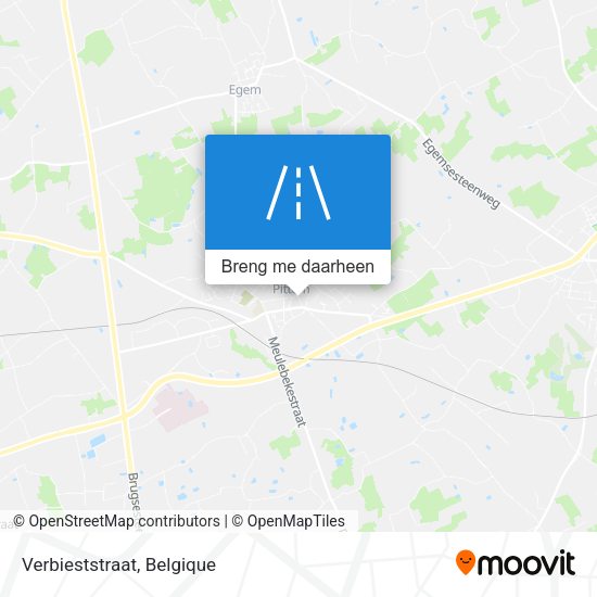 Verbieststraat kaart