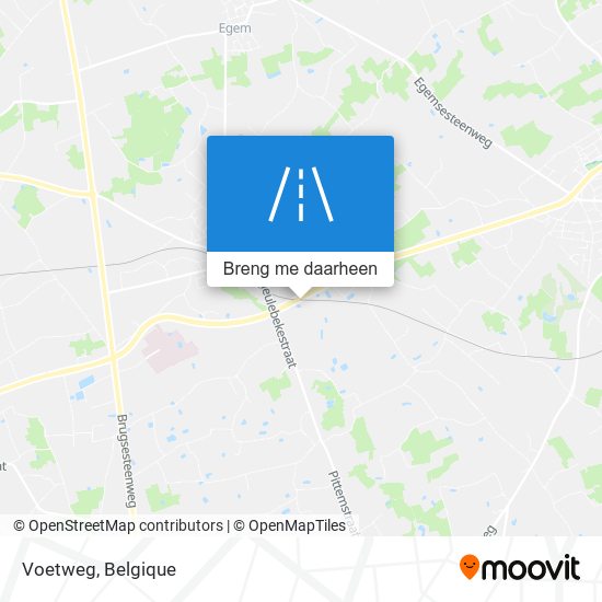 Voetweg kaart