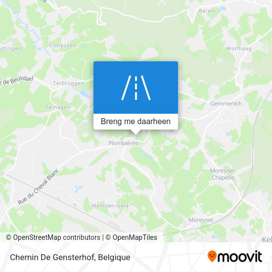 Chemin De Gensterhof kaart