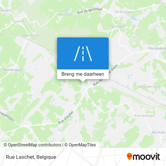 Rue Laschet kaart