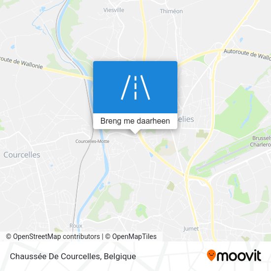 Chaussée De Courcelles kaart
