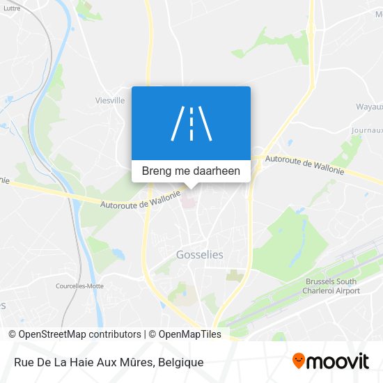 Rue De La Haie Aux Mûres kaart
