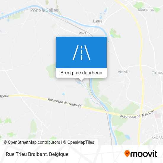 Rue Trieu Braibant kaart