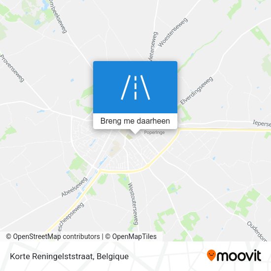 Korte Reningelststraat kaart