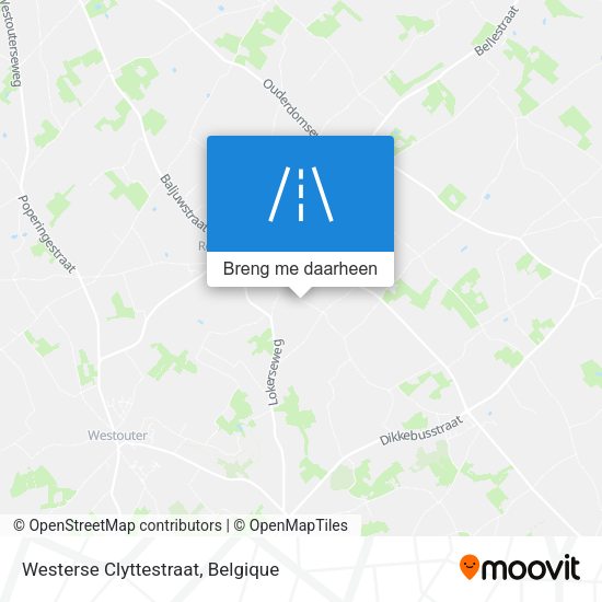 Westerse Clyttestraat kaart
