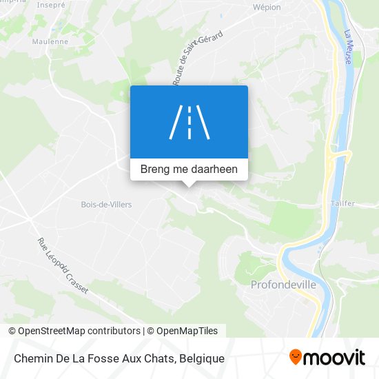 Chemin De La Fosse Aux Chats kaart