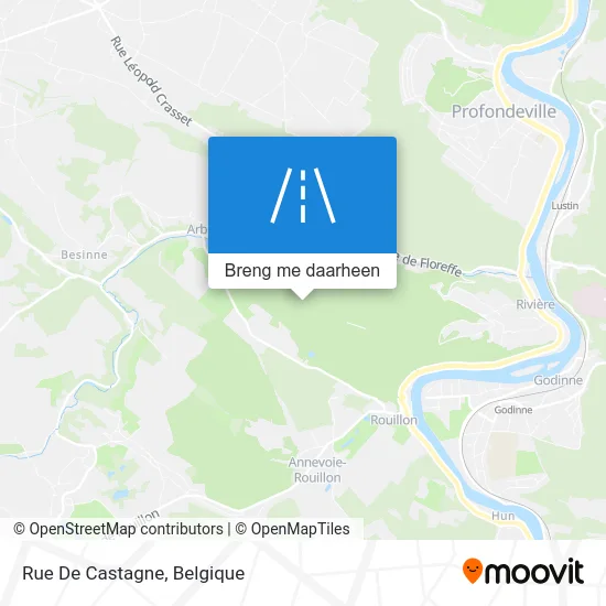Rue De Castagne kaart