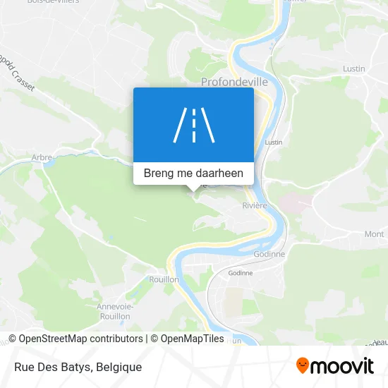 Rue Des Batys kaart