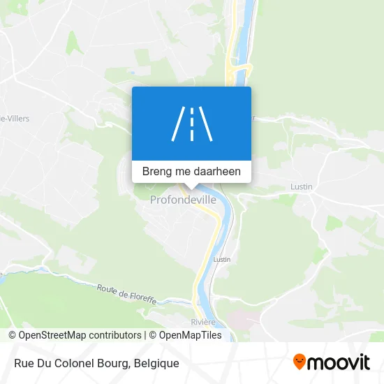 Rue Du Colonel Bourg kaart