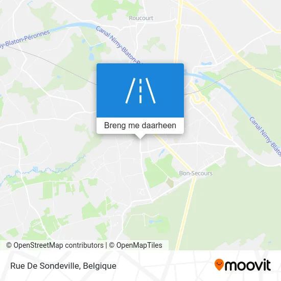Rue De Sondeville kaart