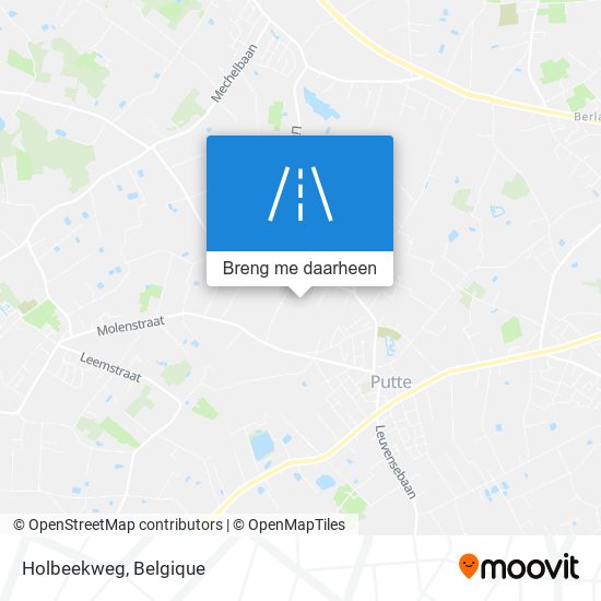 Holbeekweg kaart