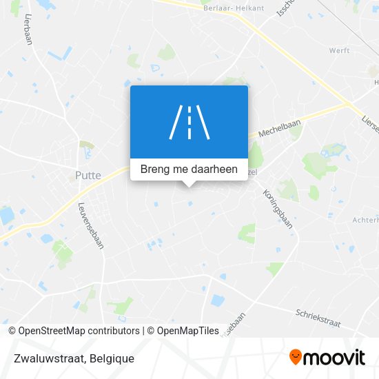 Zwaluwstraat kaart