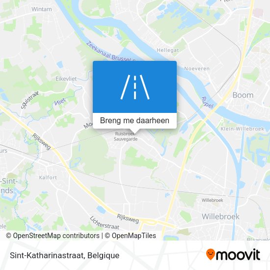 Sint-Katharinastraat kaart